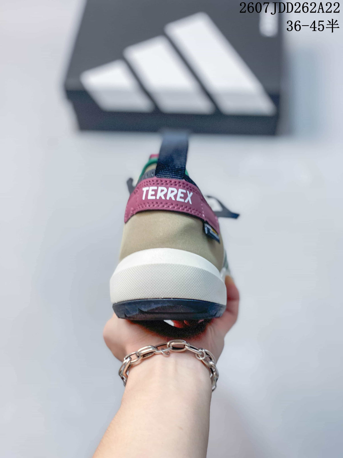 adidas Daroga Cordura Terrex Hiking Shoes Beige Green