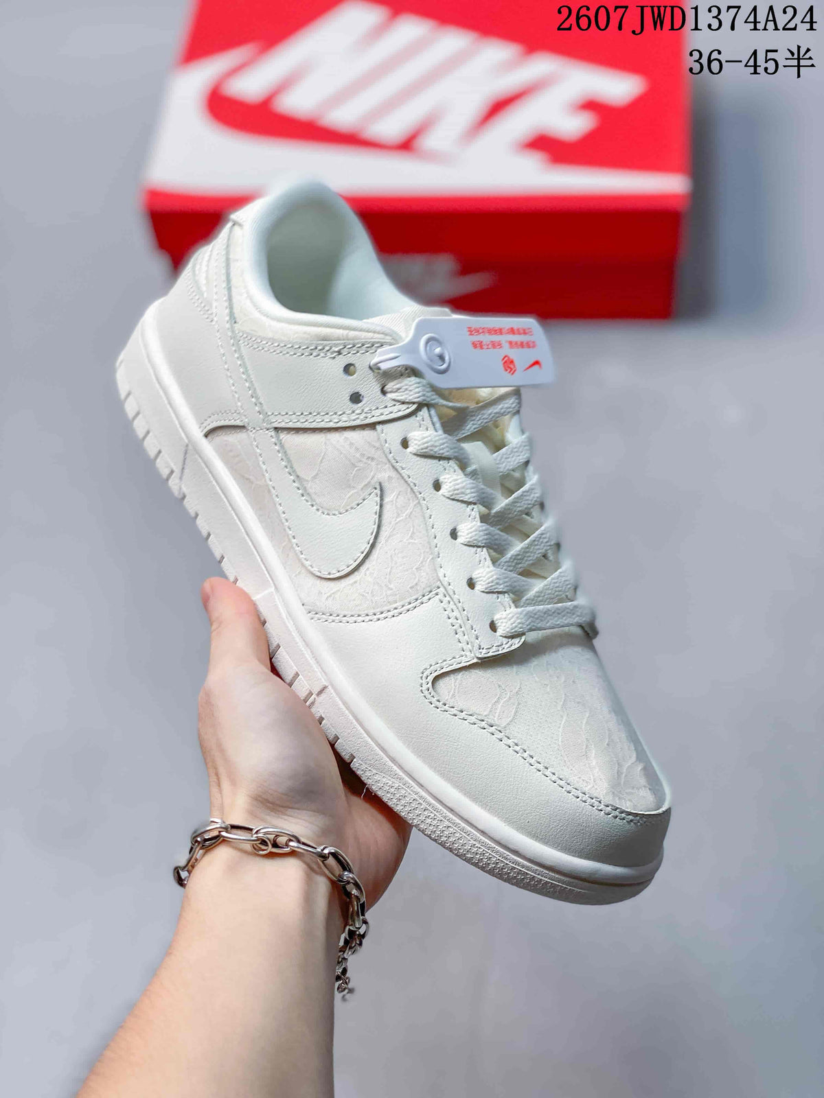 Nike SB Dunk Low Pro White Low-Top Sneakers