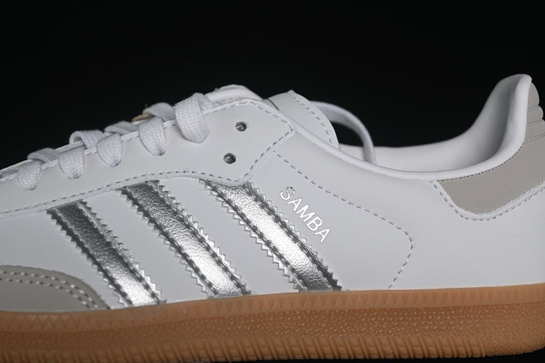 adidas Samba OG JI2725 White Silver Gum Sneakers