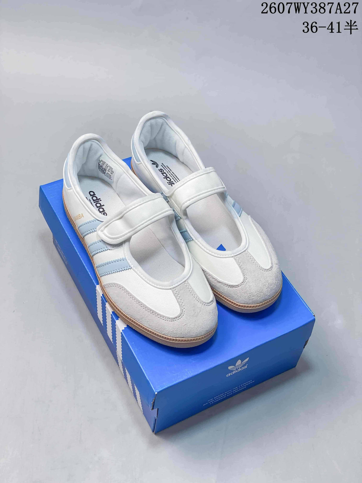 adidas Samba Jane Mary Jane Sneakers White Light Blue