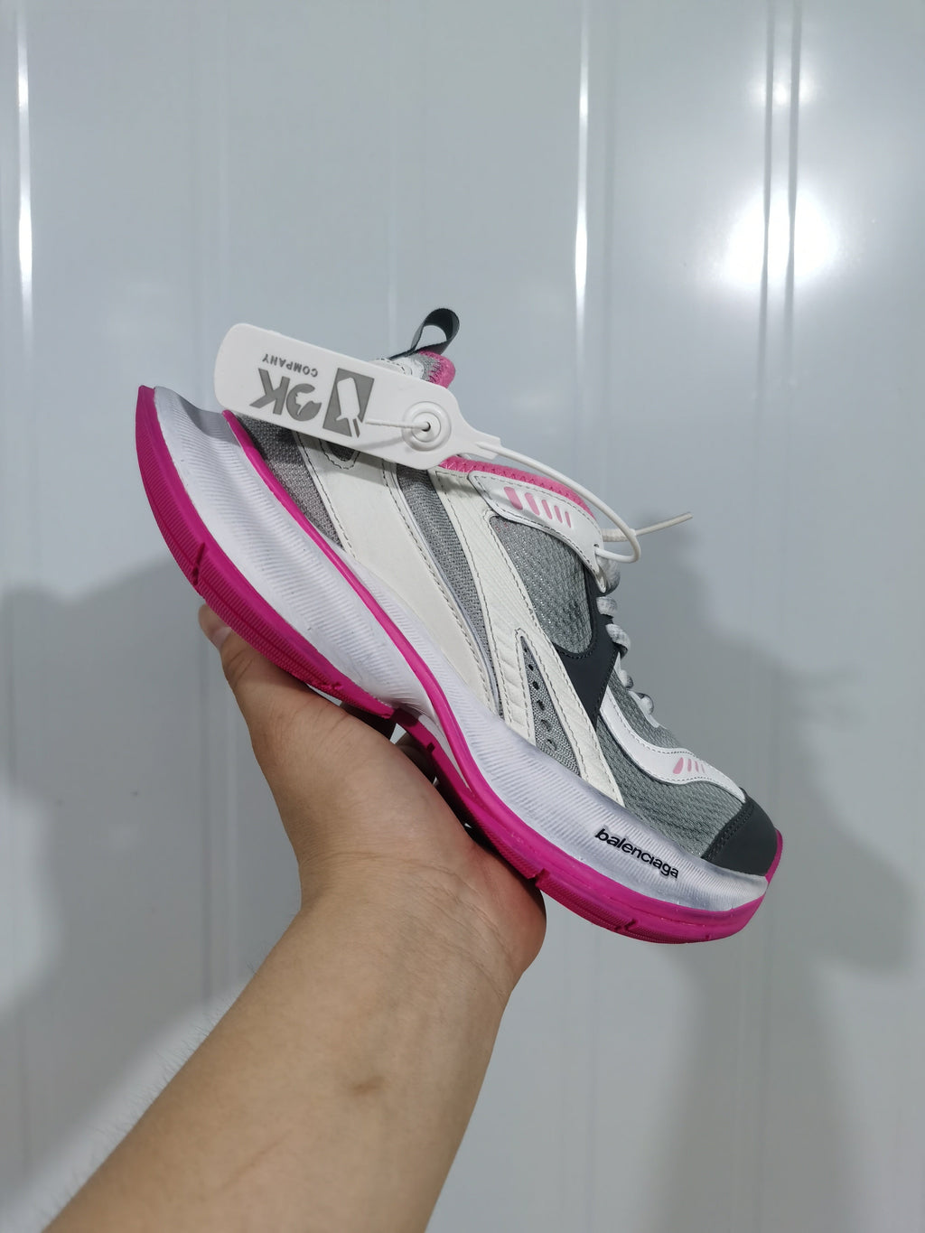 Balenciaga Circuit Sneakers Grey Pink 793944 WFLYG 0315