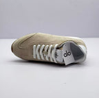 Alo Beige Low-Top Lace-Up Sneakers
