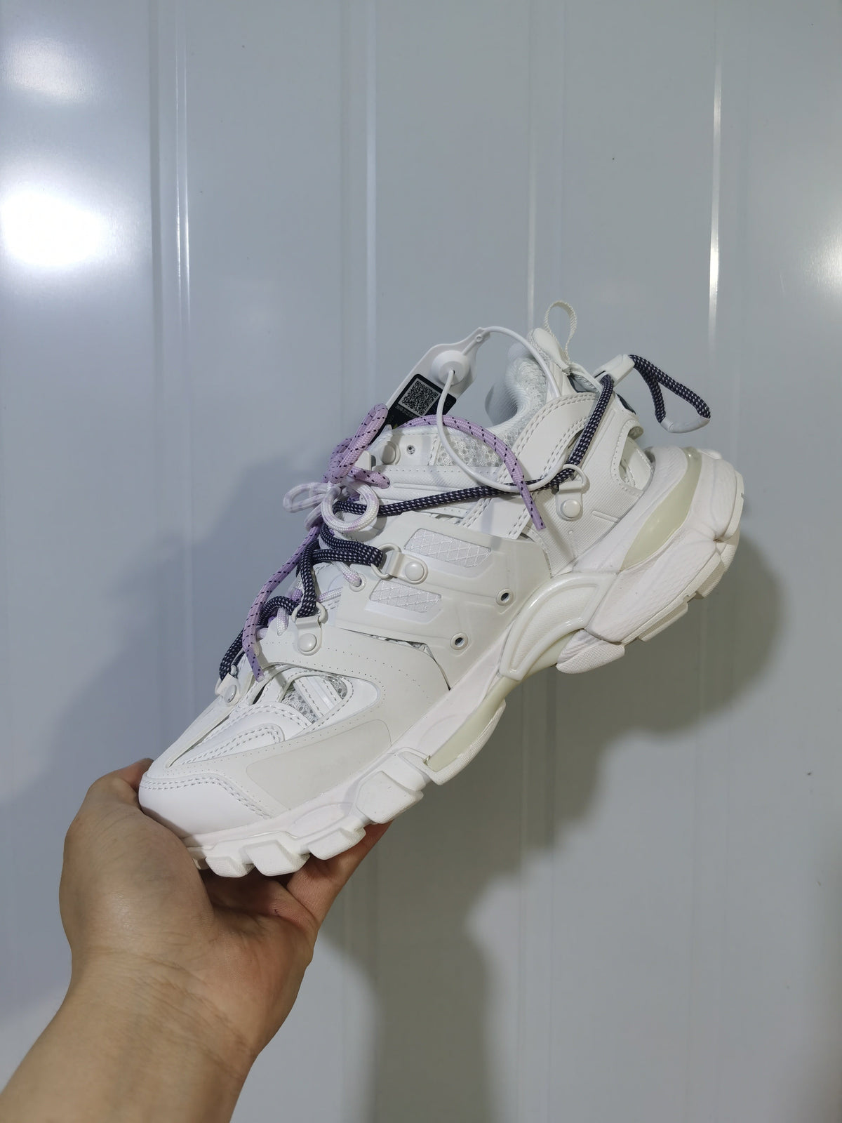 Balenciaga Track Trail Lace Sneakers White