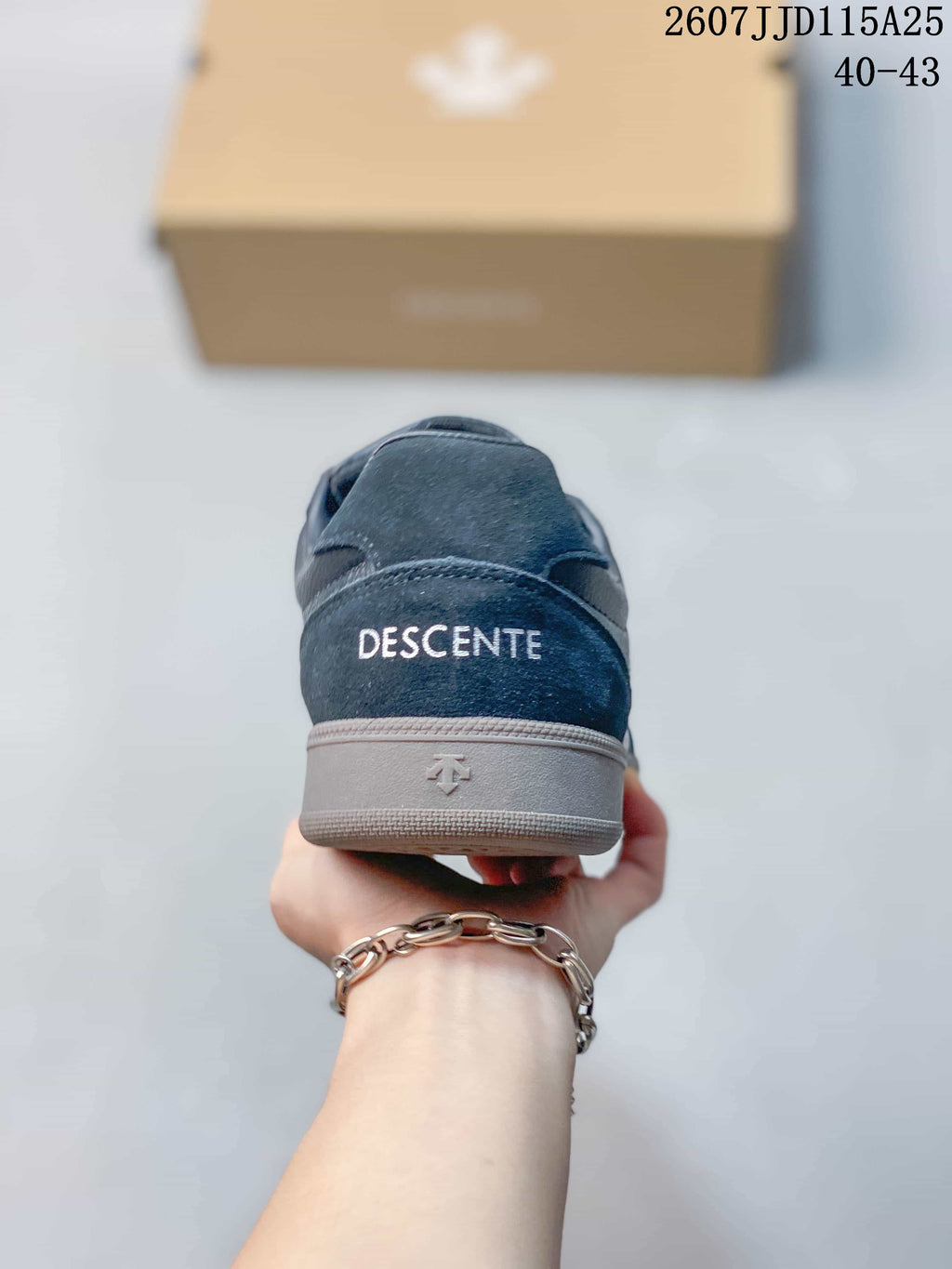Descente Chron Court SB Low-Top Sneakers Black D6292LSN55