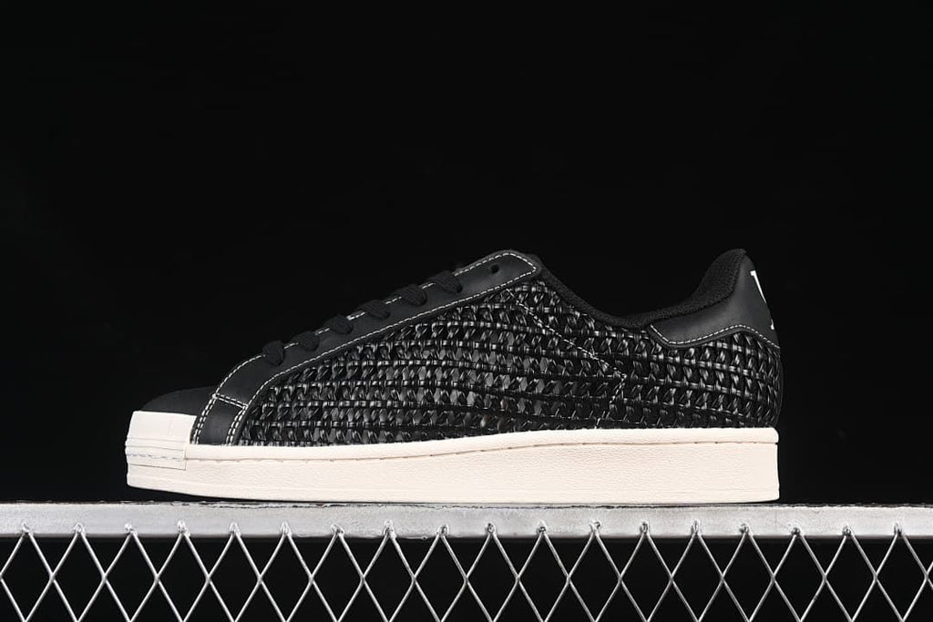 adidas Superstar IE8878 Black Woven Low-Top Sneakers