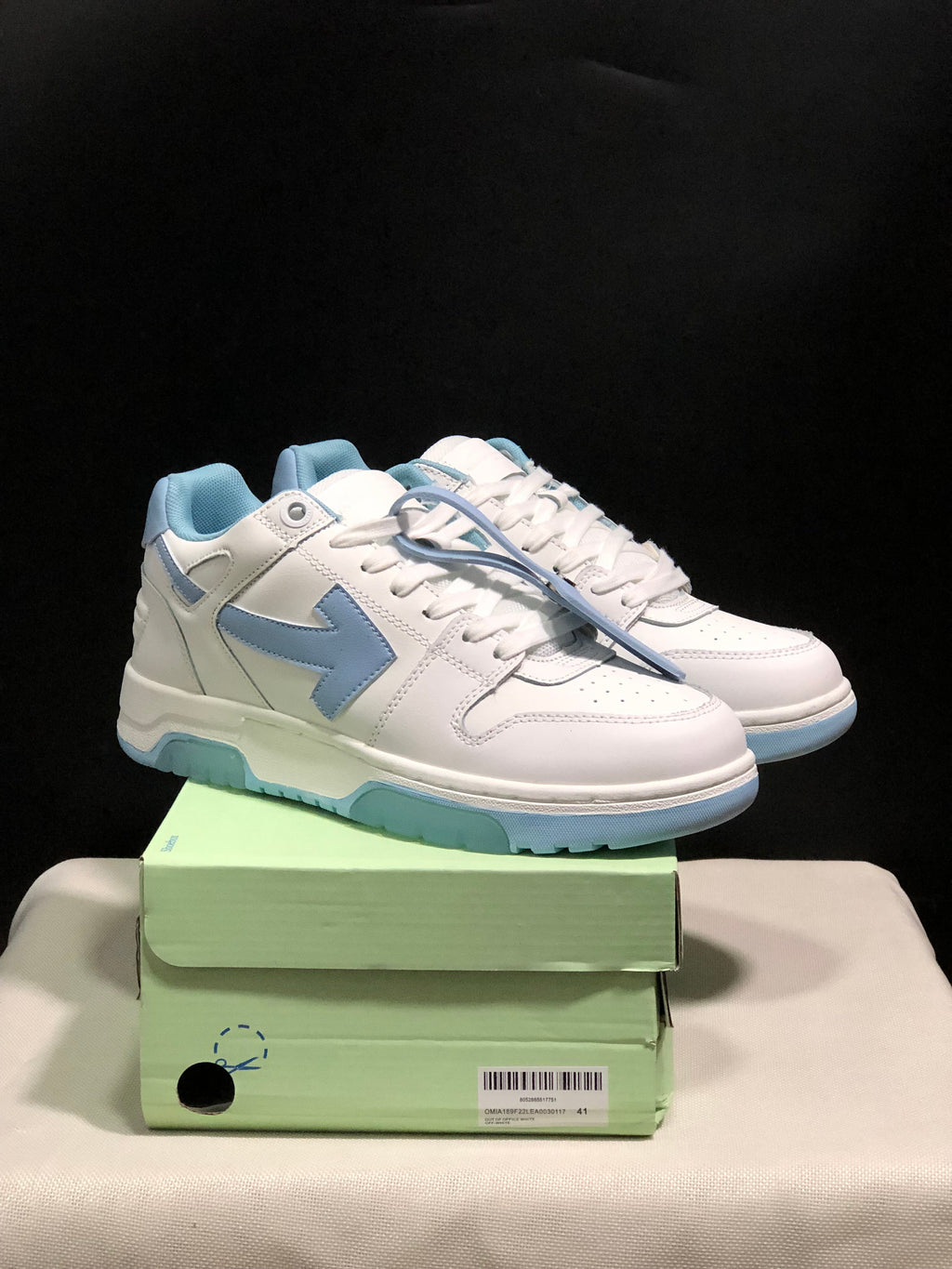 Off-White Out Of Office Low-Top Sneakers White Light Blue