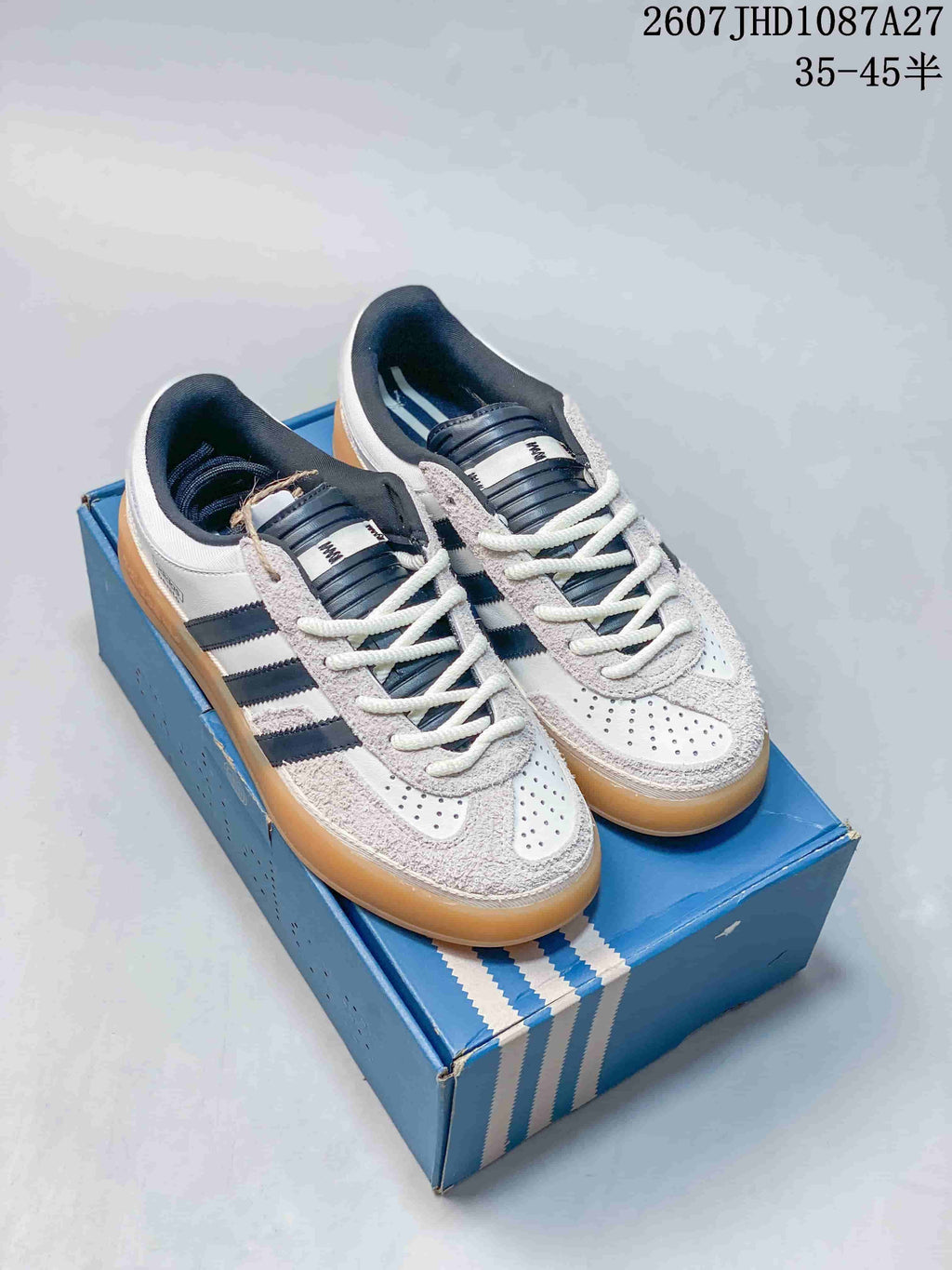 adidas Samba ADV Sneakers White Black Gum Sole