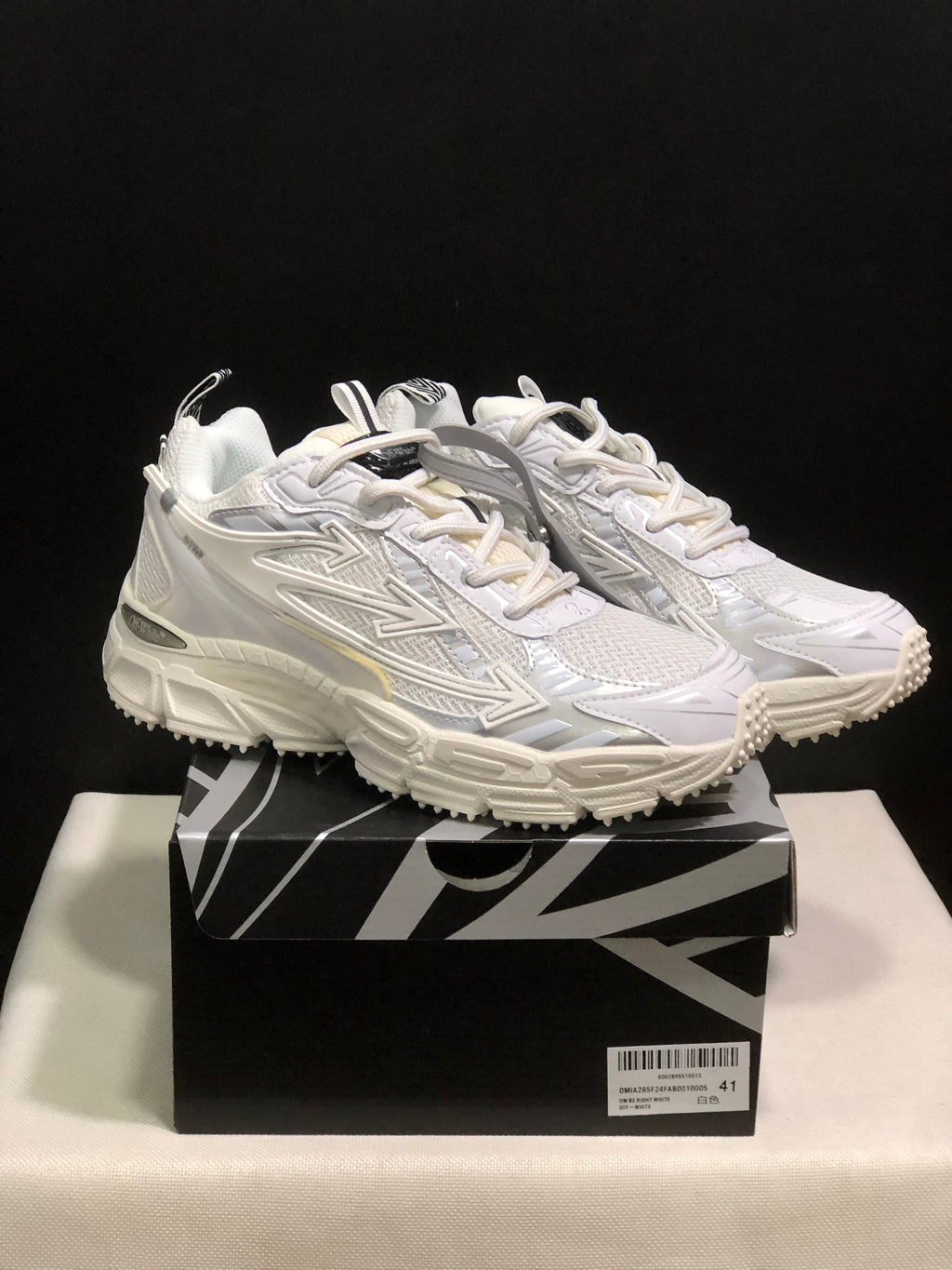 Off-White Be Right Back White Lace-Up Sneakers