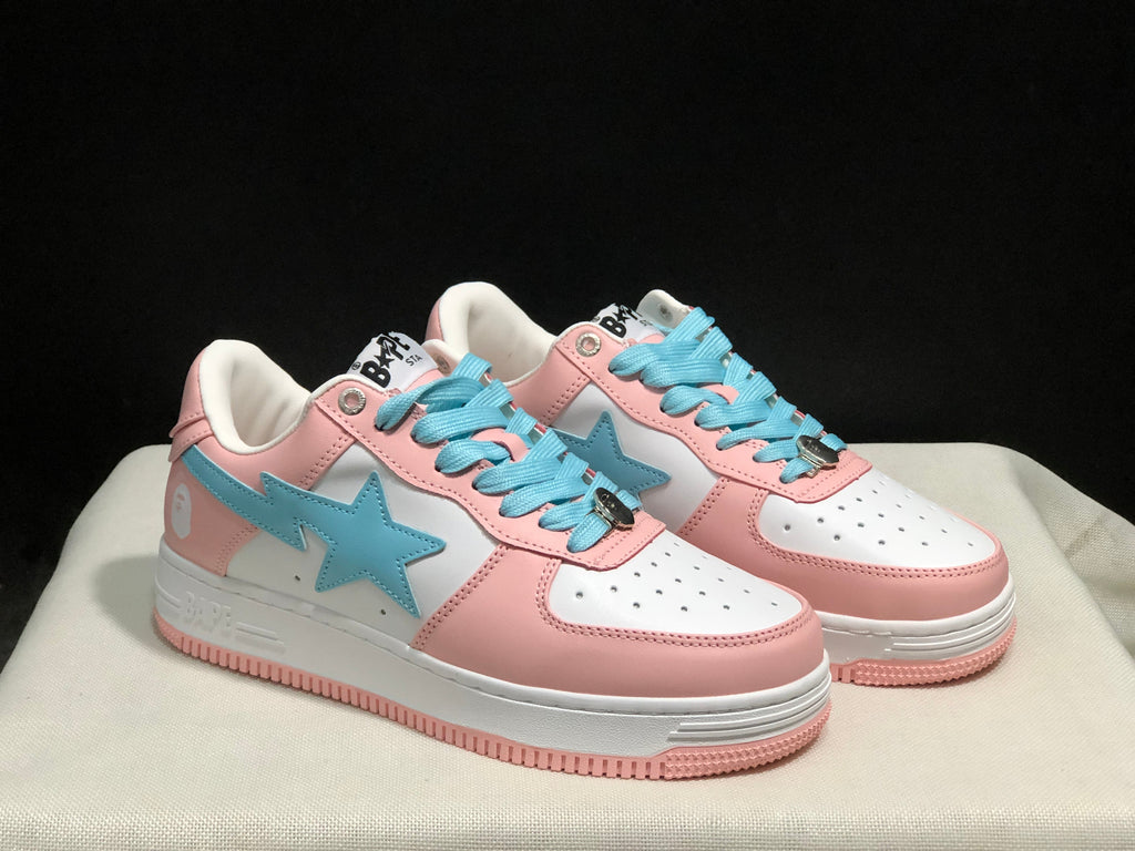 BAPE Bape Sta Low Sneakers Pink Blue