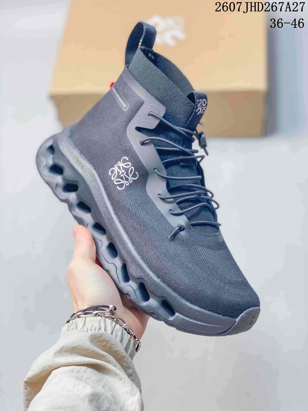 LOEWE x On Cloudtilt High-Top Sneakers in Dark Gray