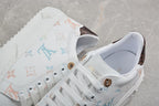 Louis Vuitton Time Out Low Top Platform Sneaker, White Multicolor