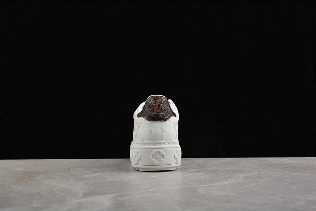 Louis Vuitton Time Out Low Top Platform Sneaker, White Multicolor