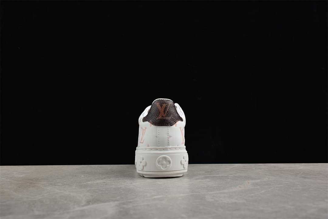 Louis Vuitton Time Out Low Top Platform Sneaker, White Multicolor