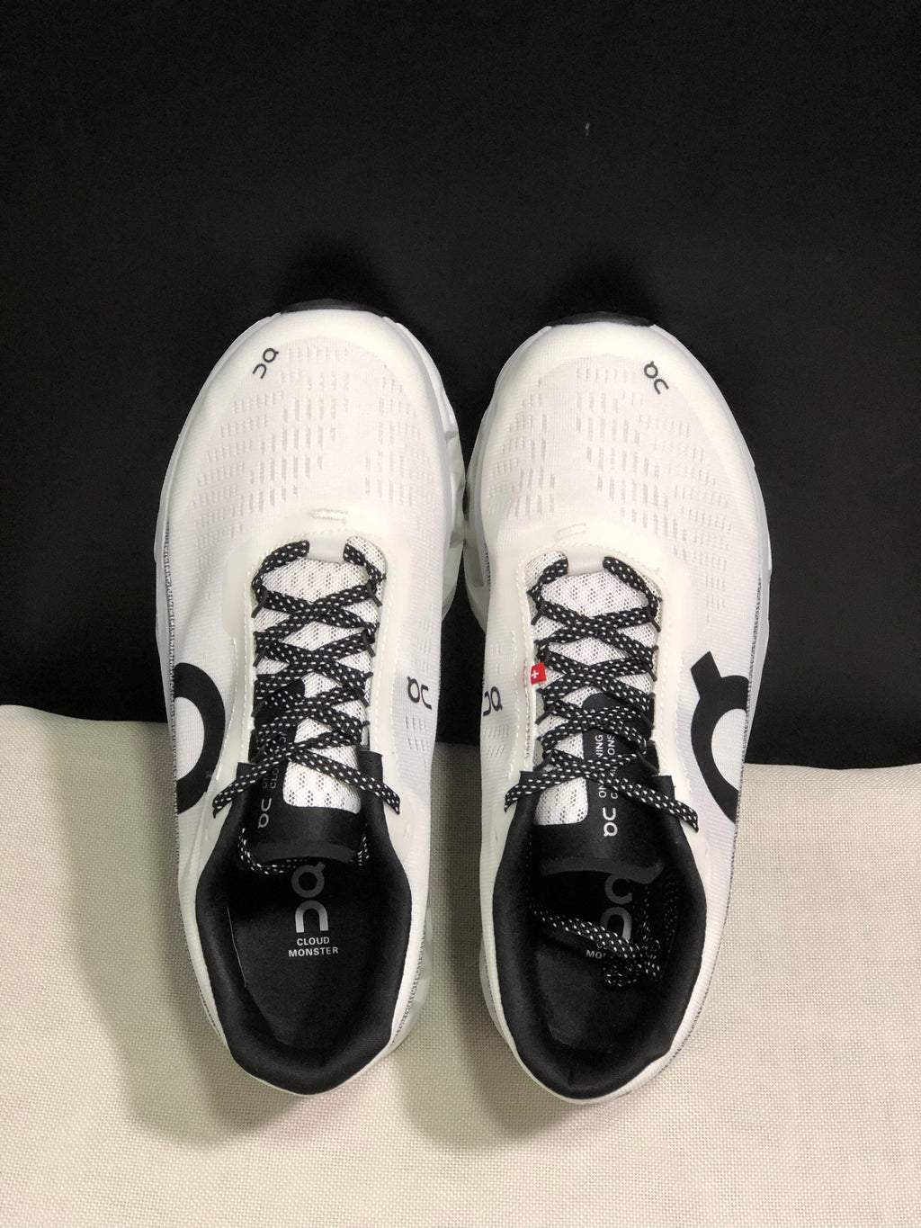 On Cloudmonster 2 White Silver Running Shoes