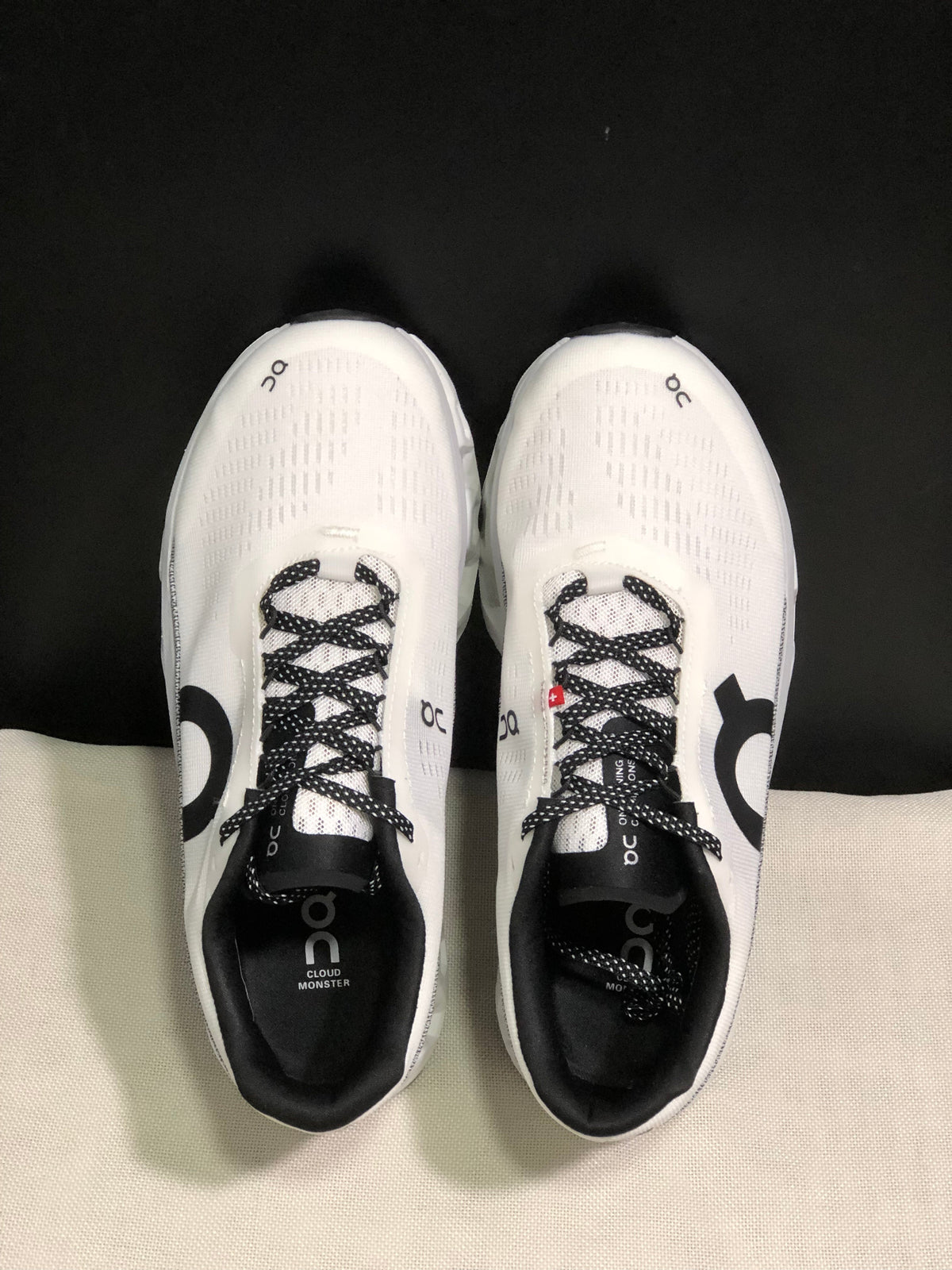 On Cloudmonster 2 White Silver Running Shoes