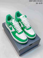 Nike Air Force 1 Green and White Sneakers