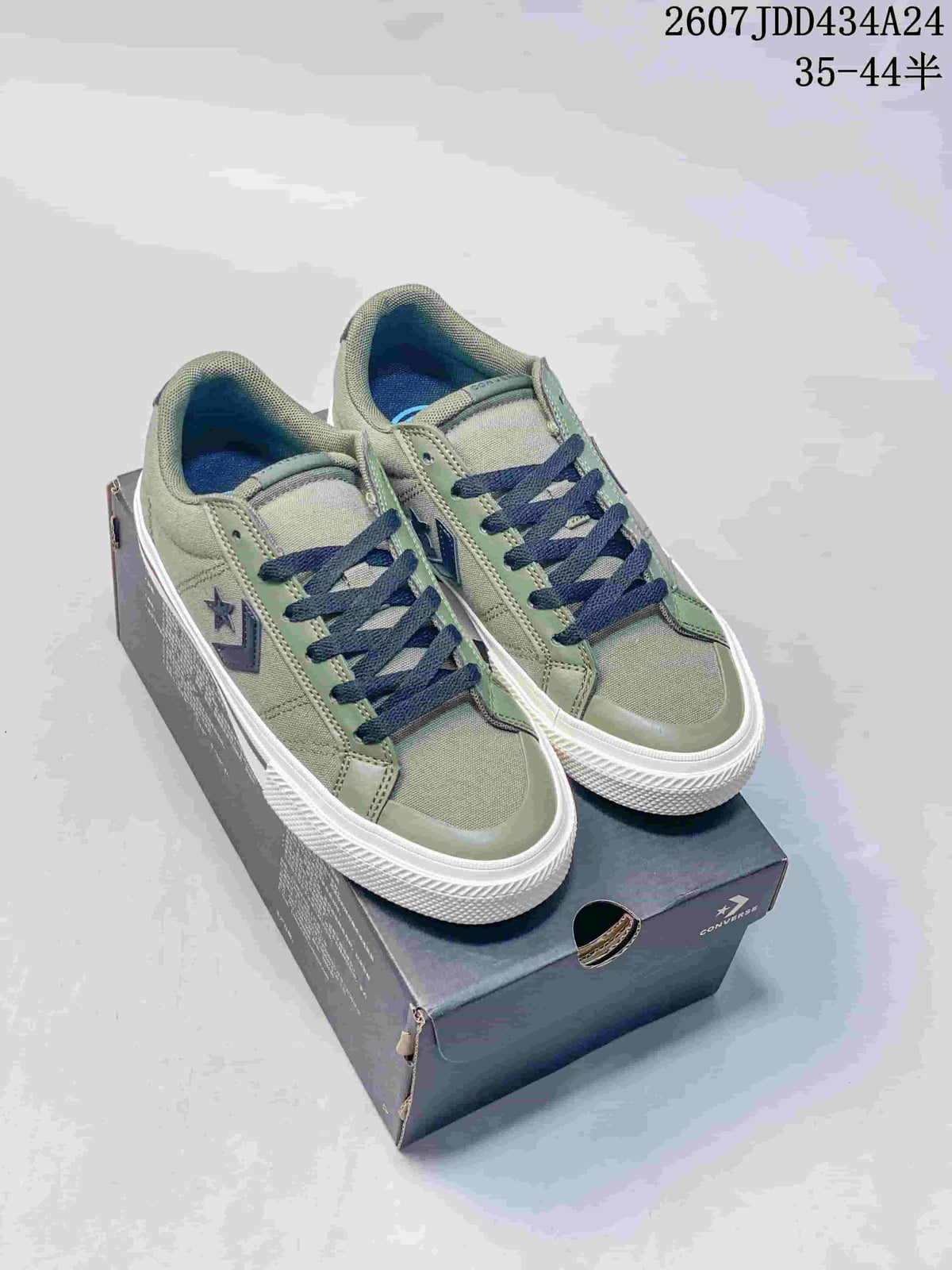 Vans Knu Skool Low-Top Sneakers Green Canvas Style