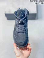 Nike Air Jordan 5 Retro High-Top Sneakers Black Red