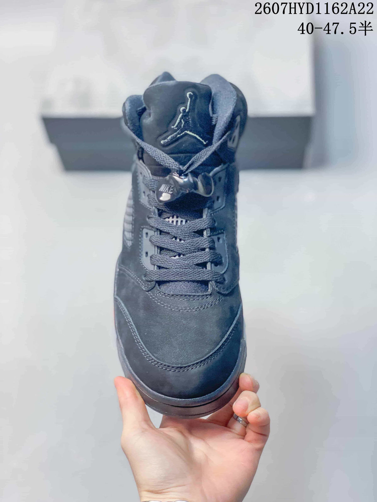 Nike Air Jordan 5 Retro High-Top Sneakers Black Red