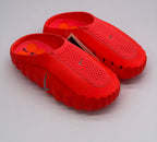 Nike Orange-Red Slides with Textured Sole