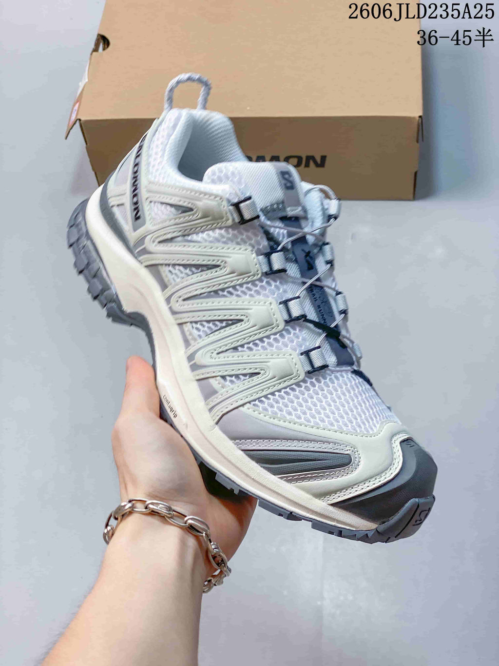 Salomon XA Pro 3D Trail Running Shoes, White and Gray