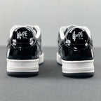 BAPE STA Low Black and White Sneakers 1H70-191-001