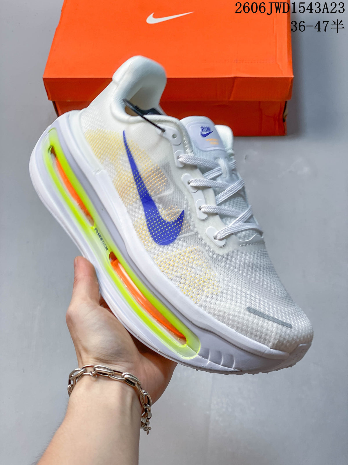 Nike Vomero Premium Running Shoes, White and Purple