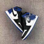 Jordan 1 Retro Fragment Black White Blue Sneakers 716371-040