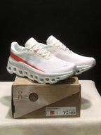 On Cloudmonster 1 White Coral Running Sneakers