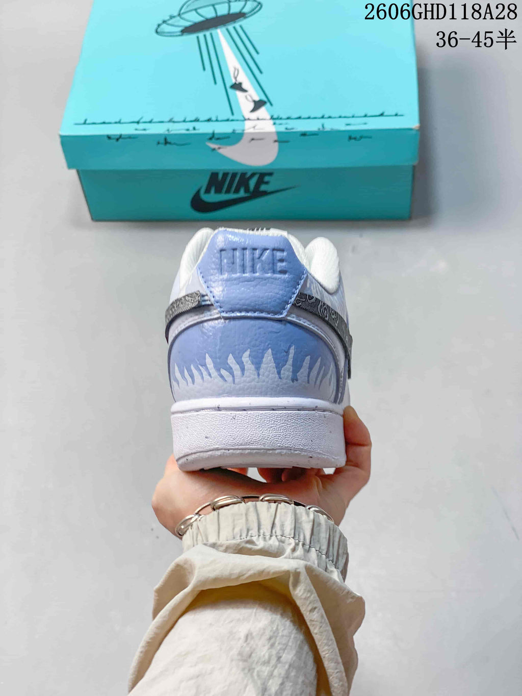 Nike Court Vision Low 2 White Graphic Sneakers
