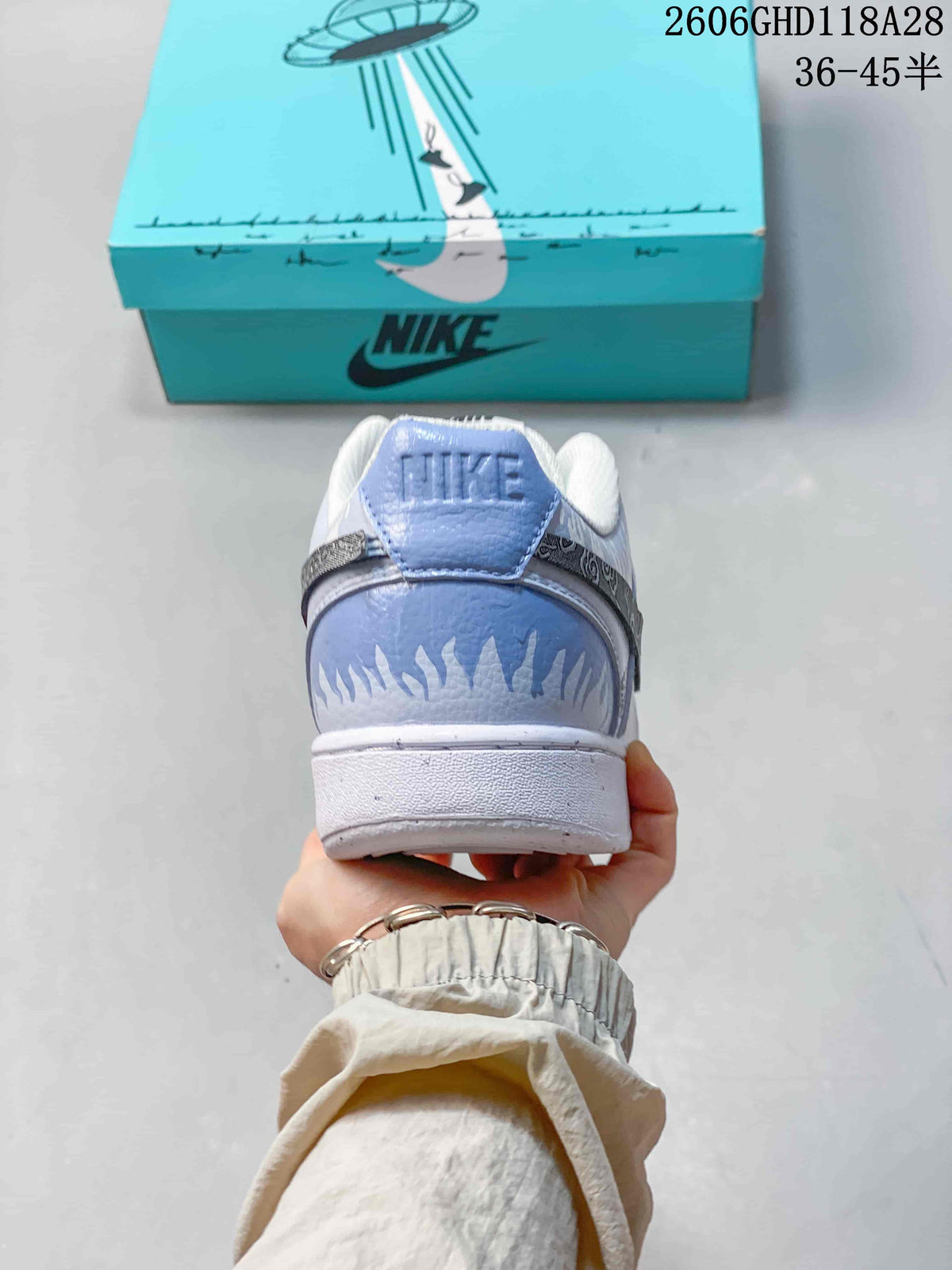 Nike Court Vision Low 2 White Graphic Sneakers