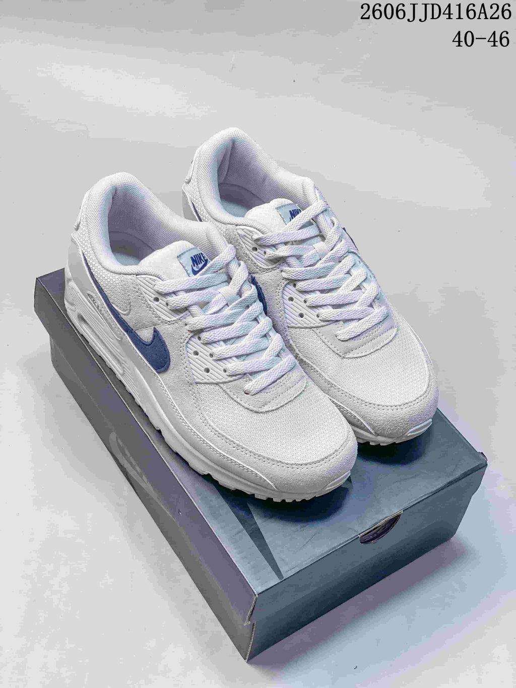 Nike Air Max 90 Sneakers White and Blue