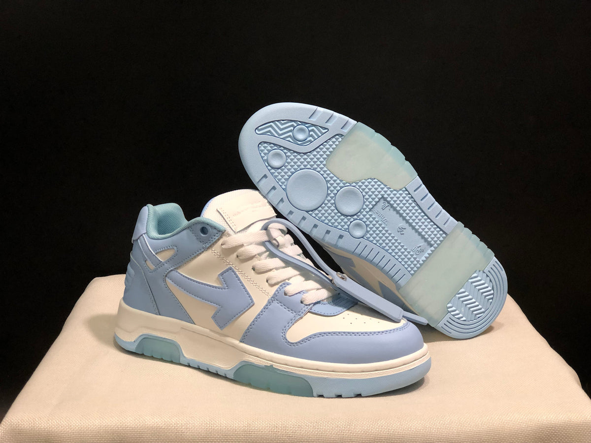 OFF-WHITE Out Of Office Low-Top Sneakers Blue White