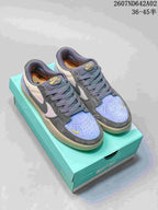 Nike SB Force 58 Low-Top Skate Shoes in Gray and Blue