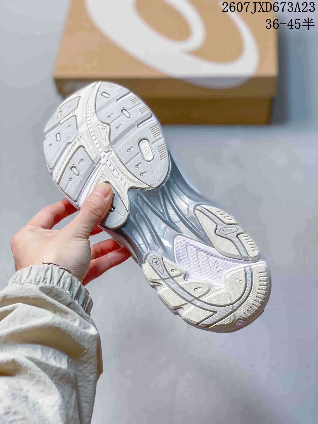 ASICS Gel-Kayano 14 White Silver Sneakers 2607JXD673A23