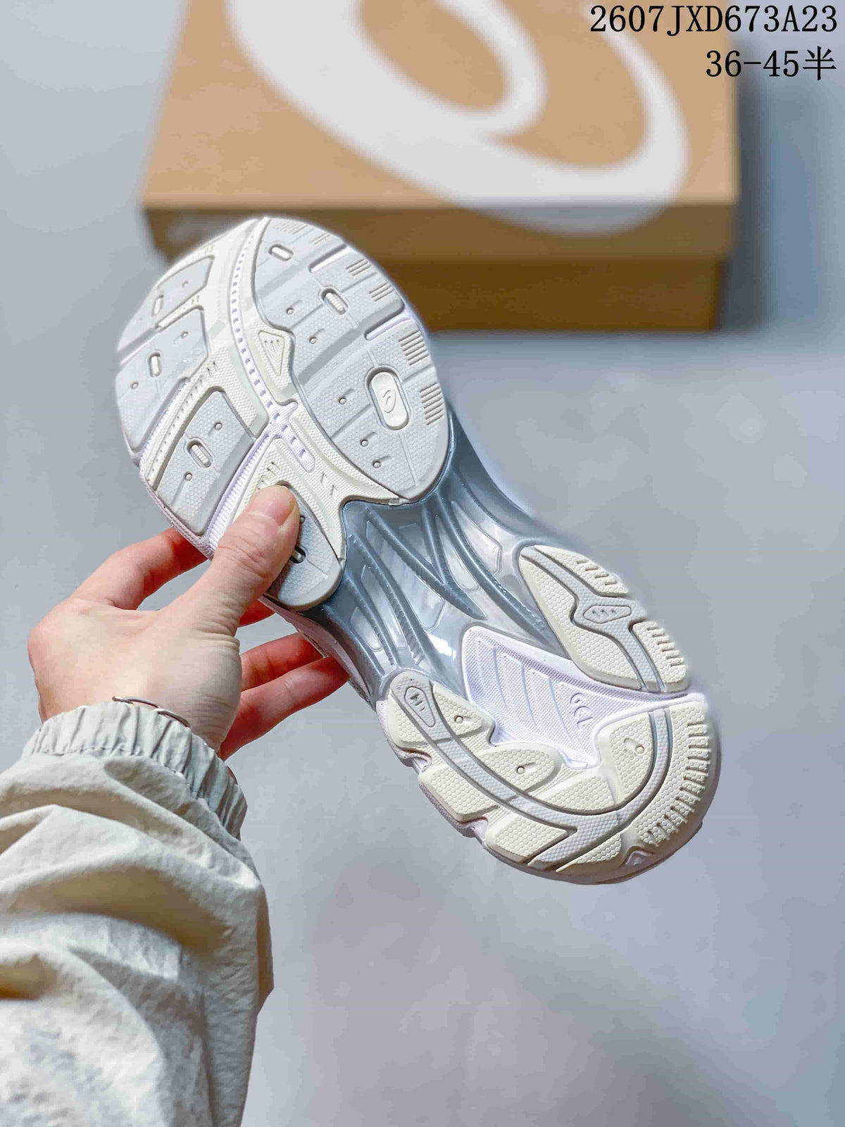 ASICS Gel-Kayano 14 White Silver Sneakers 2607JXD673A23
