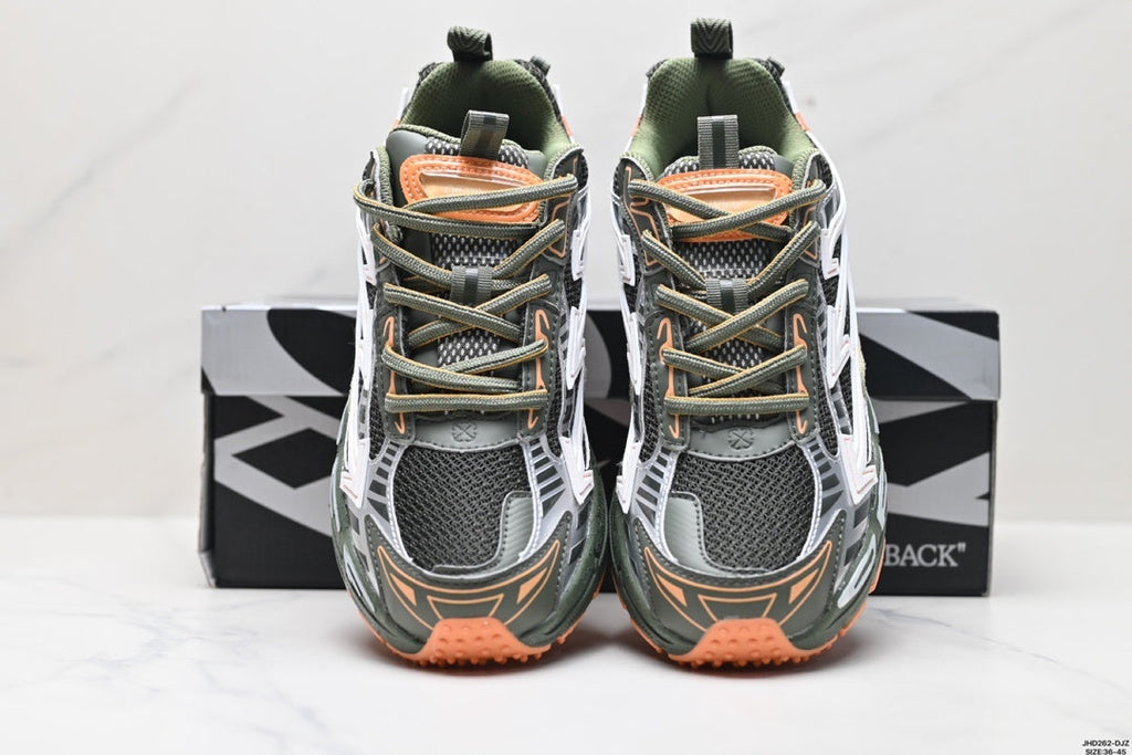 OFF-WHITE Be Right Back Chunky Sneakers Dark Green