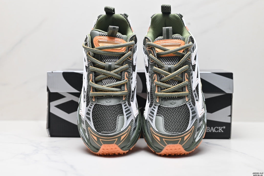 OFF-WHITE Be Right Back Chunky Sneakers Dark Green