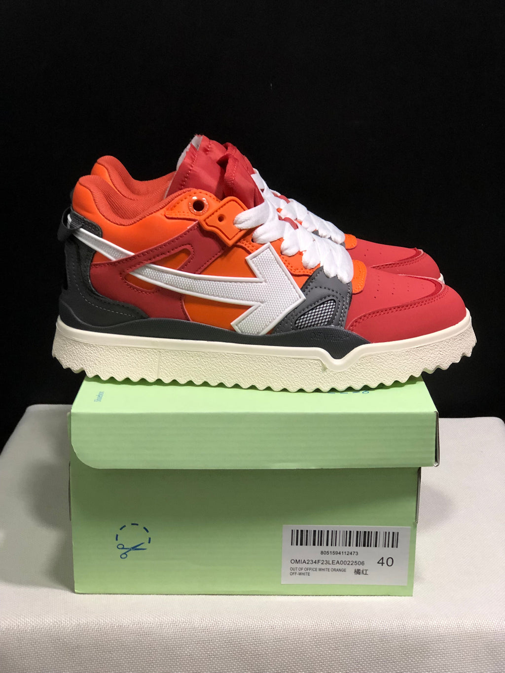 Off-White Out Of Office Sneakers White Orange