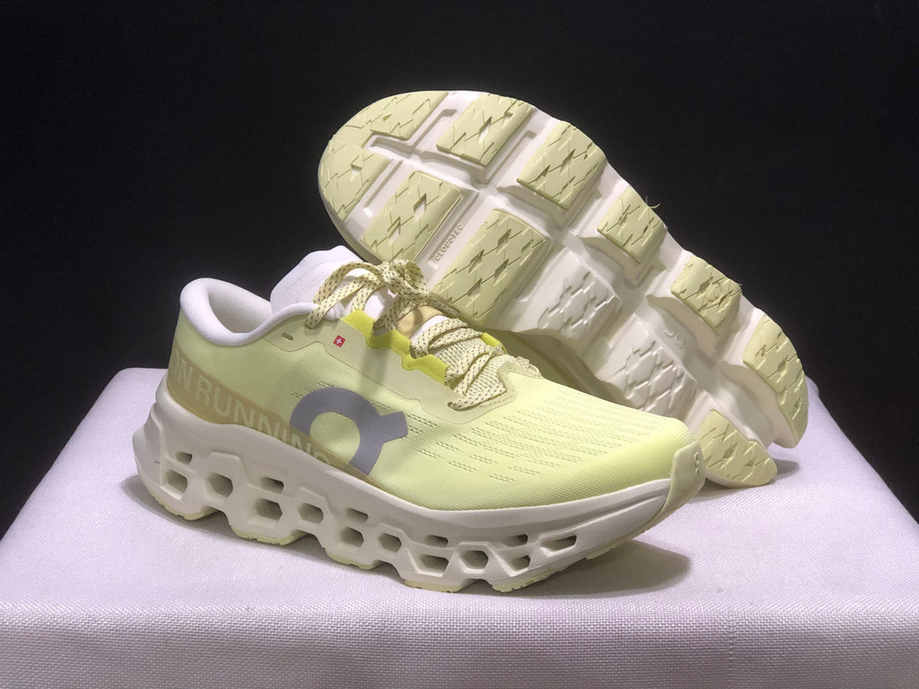 On Cloudmonster 3 Running Sneakers Light Yellow White