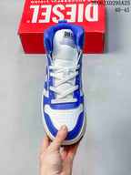Diesel S-Ukiyo High-Top Sneakers White Blue Y03363