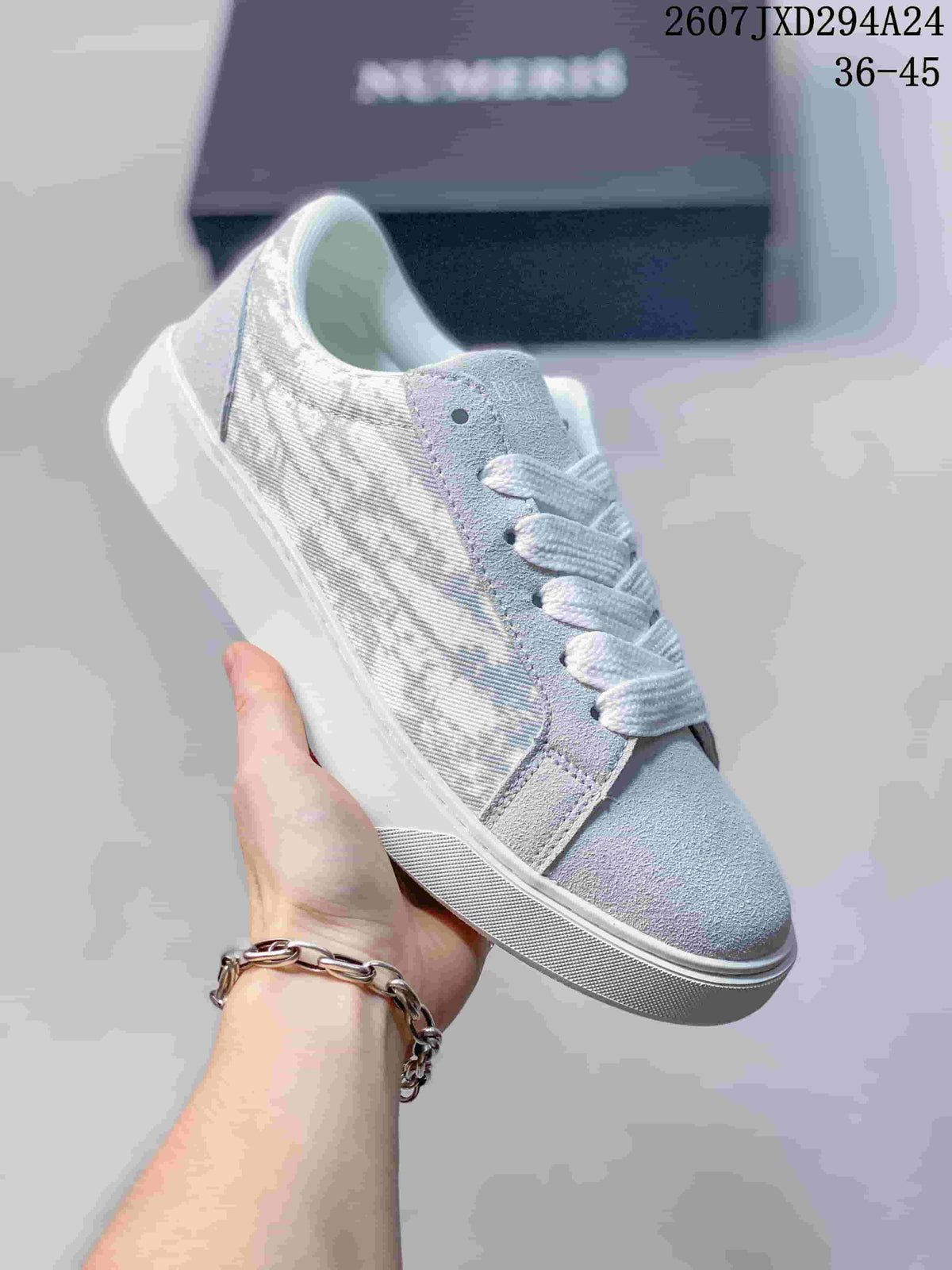 NUMERIS 2607JXD294A24 Light Gray Low-Top Sneakers