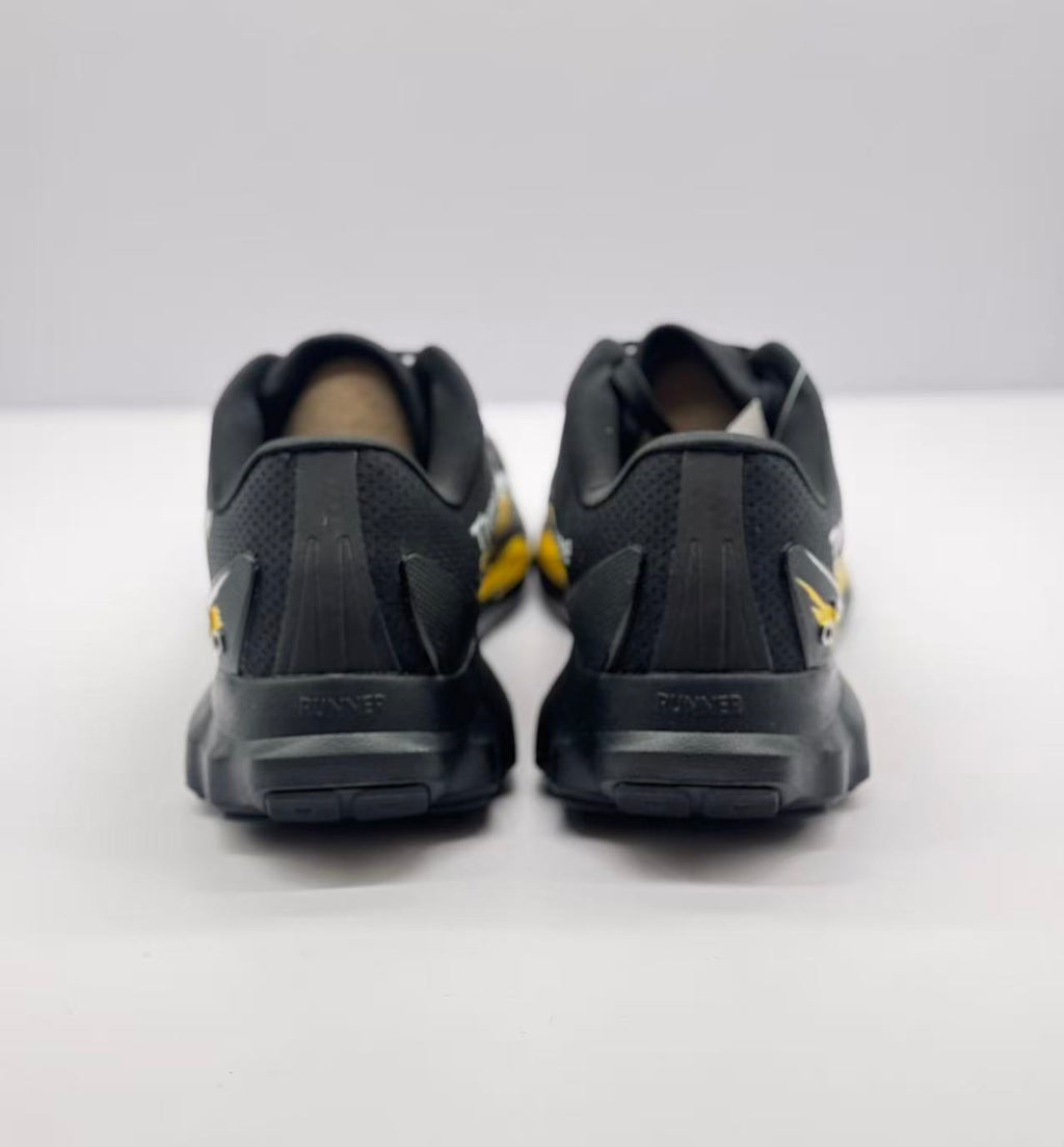 Alo Three Six Sneakers Black Yellow Graffiti