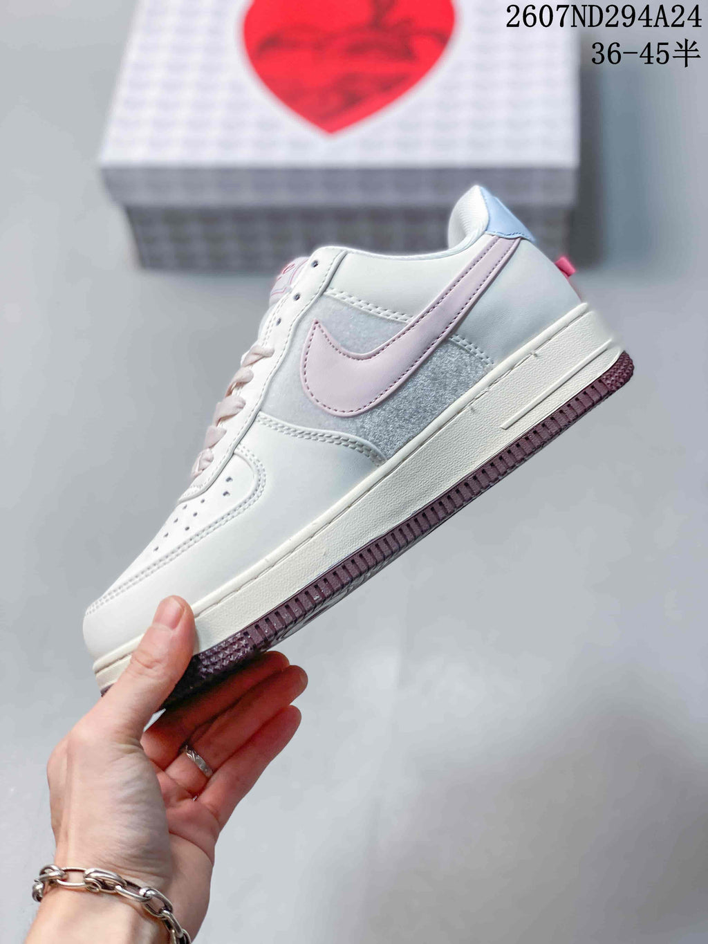 Nike Air Force 1 '07 Low Sneakers White Pink 2607ND294A24