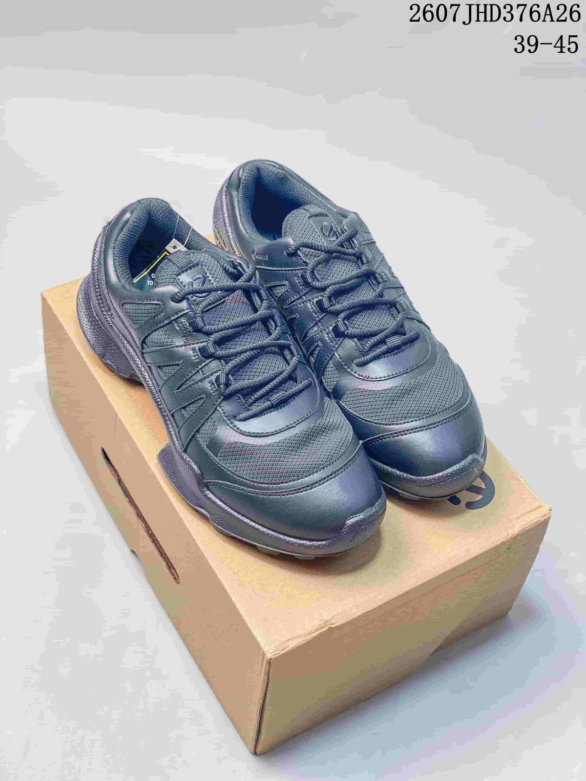 ECCO JHD376A26 Black Mesh Panel Sneakers