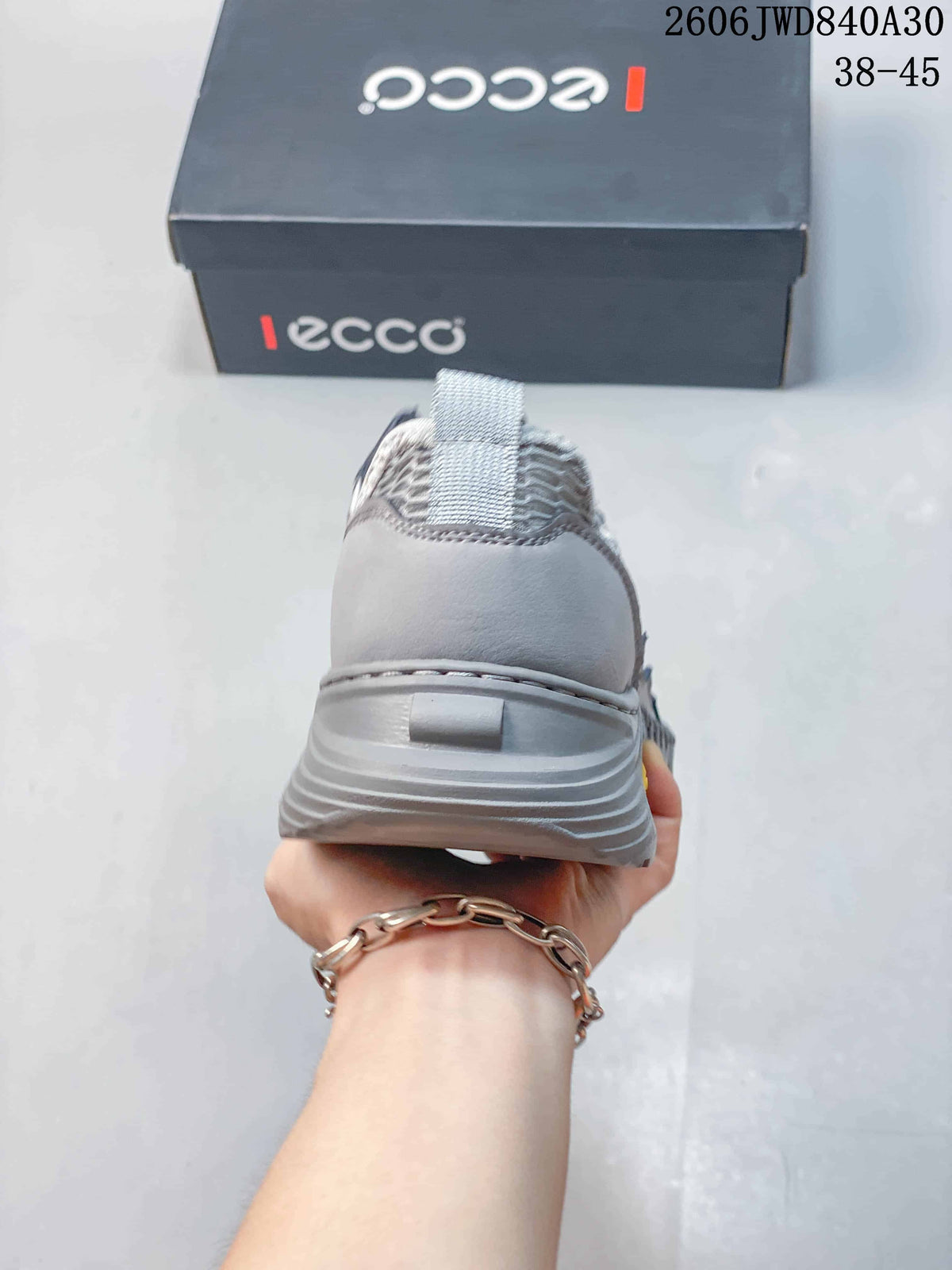 ECCO Baroque Series Gray Mesh Casual Sneakers