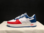 Bape Sta Low-Top Sneakers White Blue Red