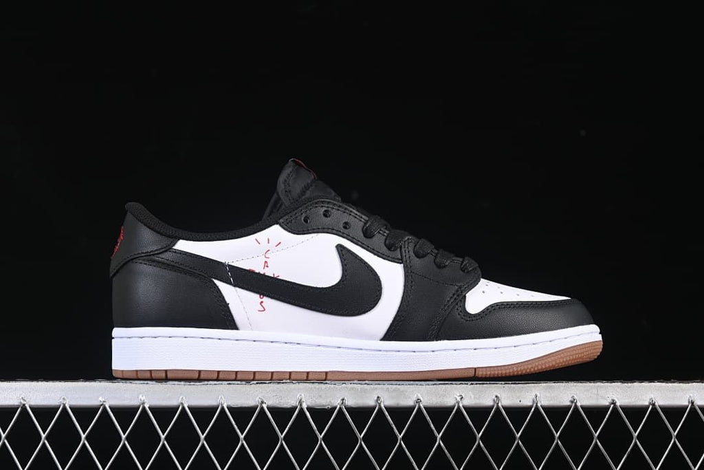 Travis Scott x Air Jordan 1 Low OG Black White Sneaker DM7866-201