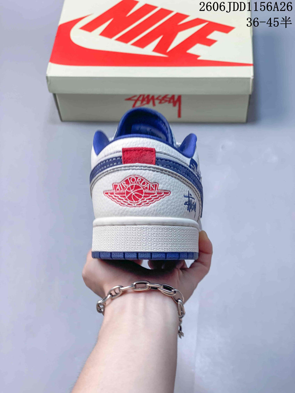 Jordan Air Jordan 1 Low Fragment Travis Scott Dior White Blue