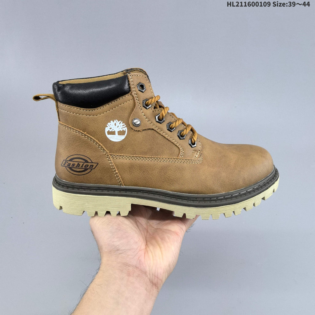 Timberland-Style Lace-Up Ankle Boots, Wheat or Black